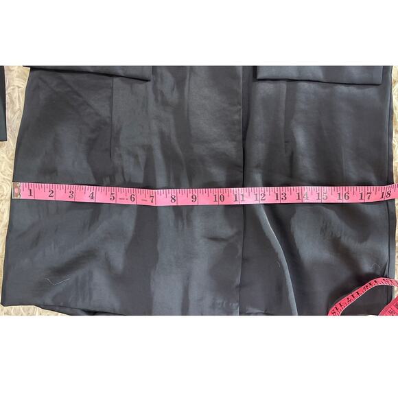 Abercrombie & Fitch Women's Size S Longline 2 Button Satin Blazer Jacket #0558 - Picture 11 of 13